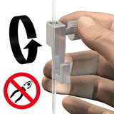 Bildkrok mindre för tavelhängning på lina - 25 pack. använd inte verktyg för att dra åt kroken- Galleriskena