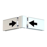 Ändstycke hörn till Galleriskena Klick vit. Foto Ytterhörn - Galleriskena