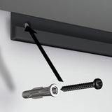 Galleriskena Museum svart för tavelhängning. Monteringsskruv svart - Galleriskena