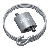 Stålvajer 200 cm med lås och krok, SET LOOP - Galleriskena