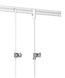 Säkerhets set till stav 4X4 mm. Bild på stav med krok- Galleriskena