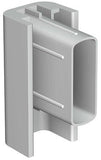 Ändstycke silvergrå till Galleriskena Klick matt silver. Grått ändbeslag till Klick skena matt silver - Galleriskena
