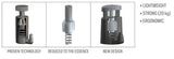 Bildkrok Micro Grip spärr för säker tavelhängning, inuti Micro Grip 2 mm- Galleriskena