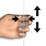 Bildkrok Smart H10 klämkrok för tavelhängning på lina. Tryck på kroken för att flytta denpå linan- galleriskena