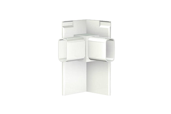 Ändstycke hörn till Galleriskena Klick Pro vit - Galleriskena