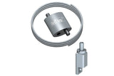 Vajer 1 mm med vajerlås, Loop SET. För utställningar på rundstång, S krok eller liknande - Galleriskena