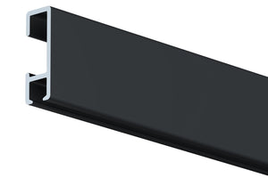 Galleriskena svart 2m, Click rail black