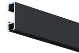 Galleriskena svart 2m, Click rail black
