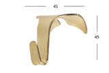 Artiteq tavellistkrok för träskena. Stor tavellistkrok mässing/guld, mått - galleriskena.se