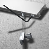 Bildstopp för lutande Galleriskena Klick. stopp set för tavla på skena under trappa - galleriskena