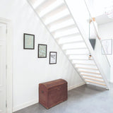 Bildstopp för lutande galleriskena klick i trappa - galleriskena