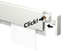Info rail 100cm, vit & svart
