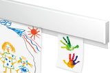 Info skena vit, svart, Info rail 100 cm