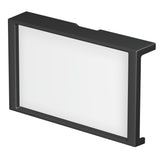 Skylt till Info Rail, informationssystem kontor och skola. Svart skylt - galleriskena