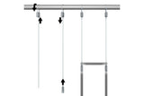 Vajer 1 mm med vajerlås, Loop SET - Galleriskena
