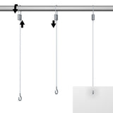 Vajer 200 cm med lås och krok för tavelhängning, set Loop. förslag  förset Loop - Galleriskena